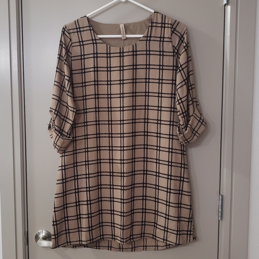 Final Touch plaid dress